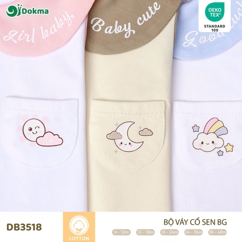 Bộ váy cổ sen BG
