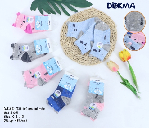 DS162 Tất trẻ em tai mèo (Set 3 đôi )