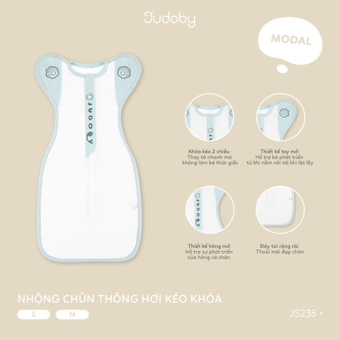 Nhộng chũn thông hơi kéo khoá