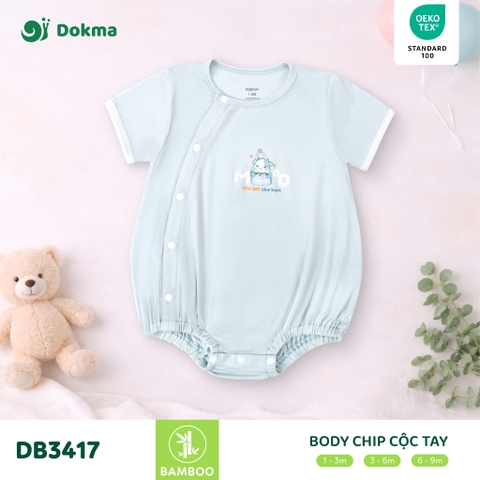 Body cài lệch cộc tay