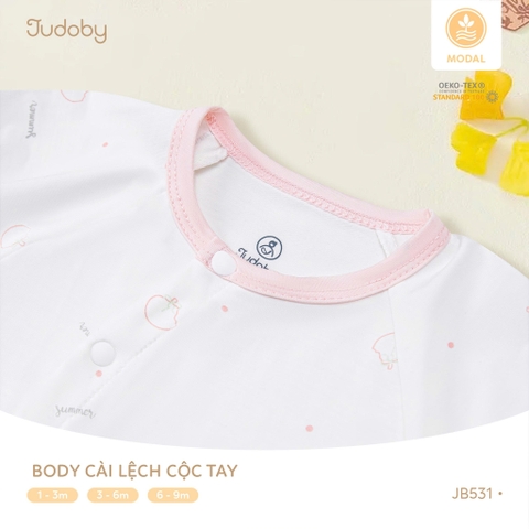 Body cài lệch cộc tay