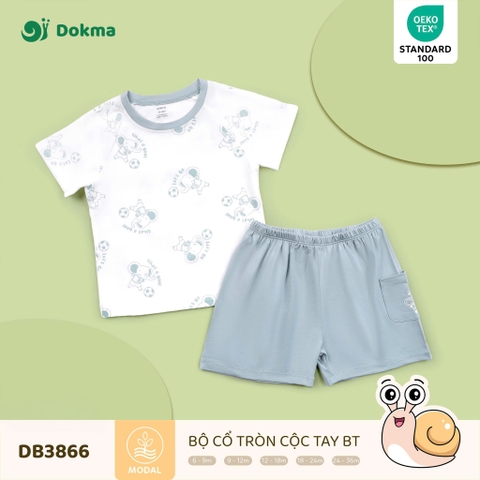 Bộ Cổ Tròn Cộc Tay Bé Trai