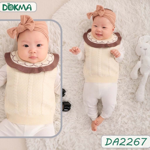 DA2267 Áo gile len bé gái
