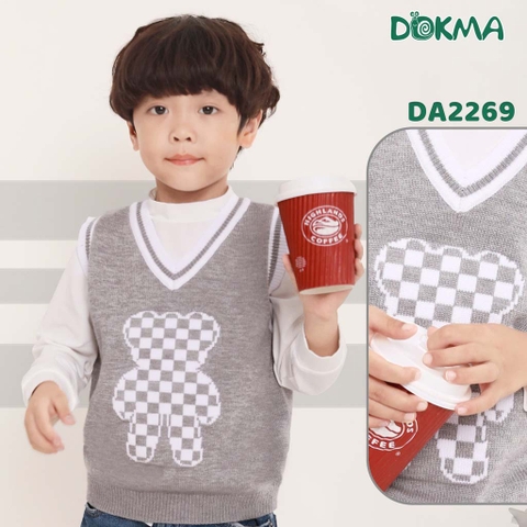 DA2269 Áo gile len BT cổ tim