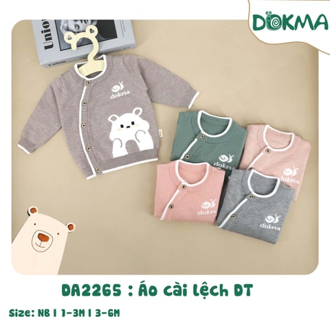 DA2265 Áo cài lệch dài tay