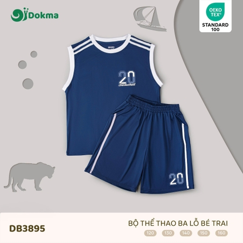 Bộ thể thao ba lỗ bé trai Dokma