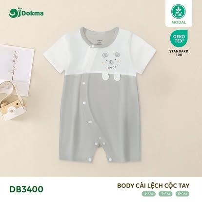 Body cài lệch cộc tay (1-9M)