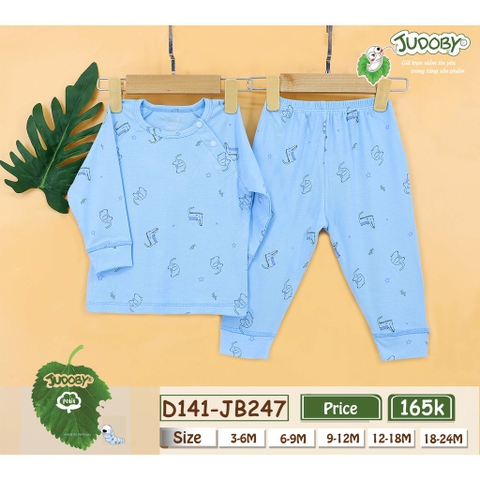 JB247 Bộ quần áo zaglan dài tay Judoby (6-24M)