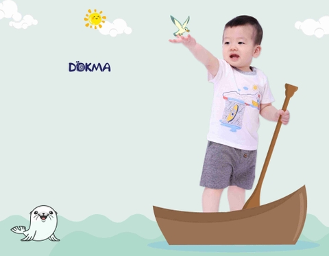 DA892 Áo cài vai cộc tay BT (9-36M)