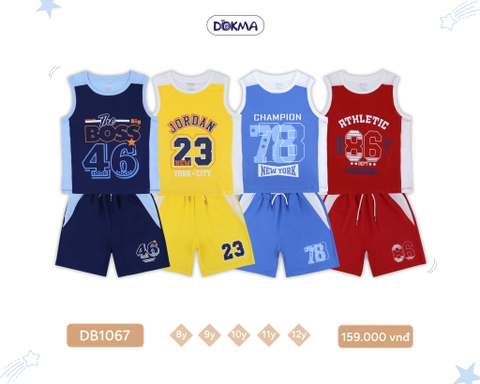 DB1067 Bộ ba lỗ thể thao BT Dokma (8-12T)