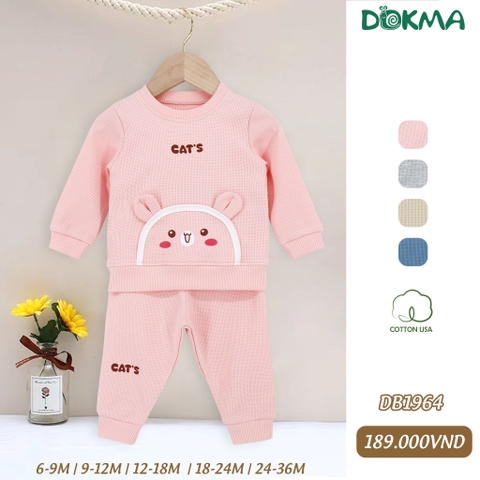 DB1964 Bộ dài tay cổ tròn DOKMA (18-36M)