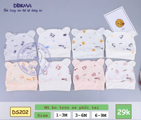 DS202 Mũ bo tròn phối tai