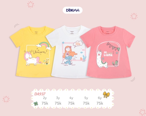 DA937 Áo cổ tròn cộc tay BG DOKMA (2-6T)