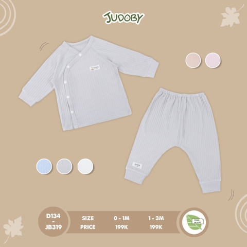 JB319 bộ cài vai dài tay Judoby (NB-3m)