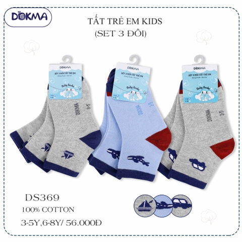 DS369 Tất Kids (set 3 đôi) 3-8T