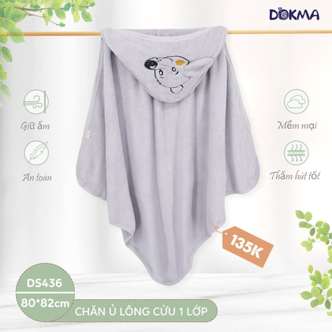 DS436 Chăn ủ lông cừu 1 lớp (KT 80*82)