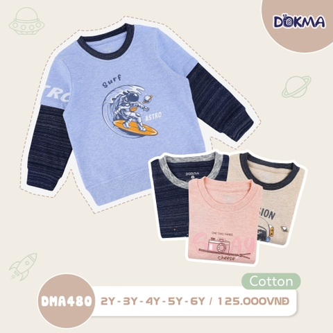 DMA480 Áo cổ tròn dài tay (2-6T)