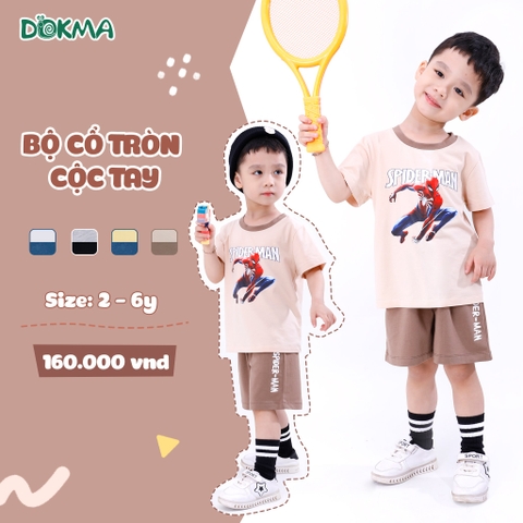 DB1424-Bộ cổ tròn cộc tay BT(2-6Y)