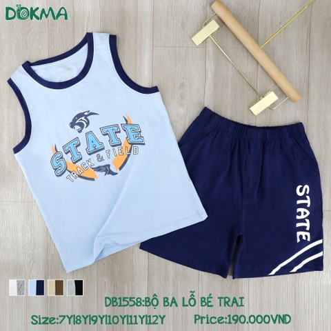 DB1558-Bộ  ba lỗ BT (7-12y)