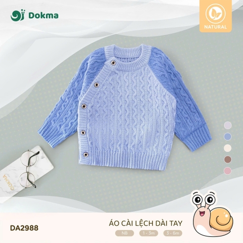 Áo cài lệch dài tay