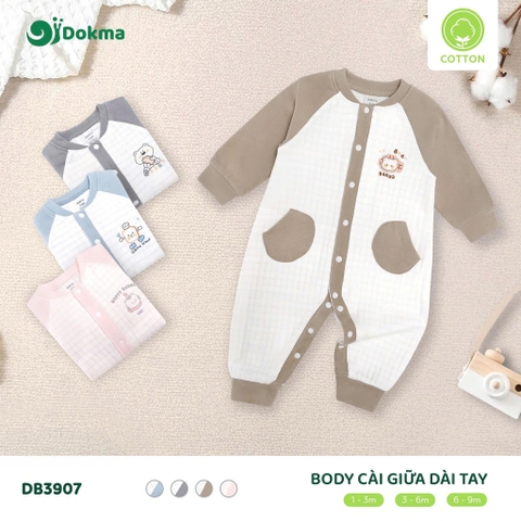 Body cài giữa dài tay