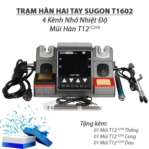 Trạm hàn thiếc SUGON T1602 Máy 150W