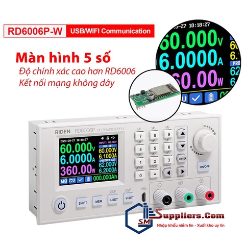 Module nguồn đa năng RIDEN RD6006P + Module Wifi