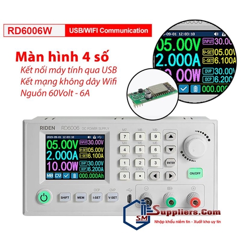 Module nguồn đa năng RIDEN RD6006 + Module Wifi