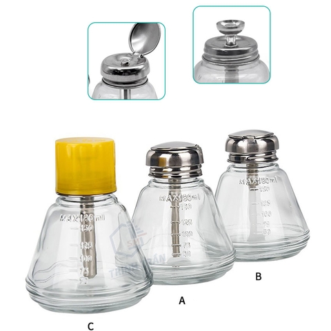 Lọ đựng dung dịch hóa chất thủy tinh