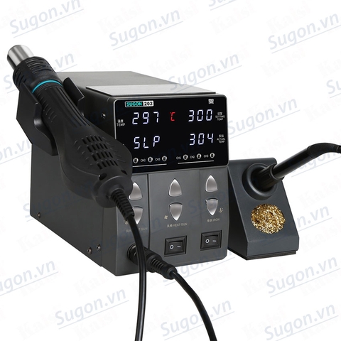 Trạm khò gió nóng - Hàn thiếc 2in1 SUGON 202