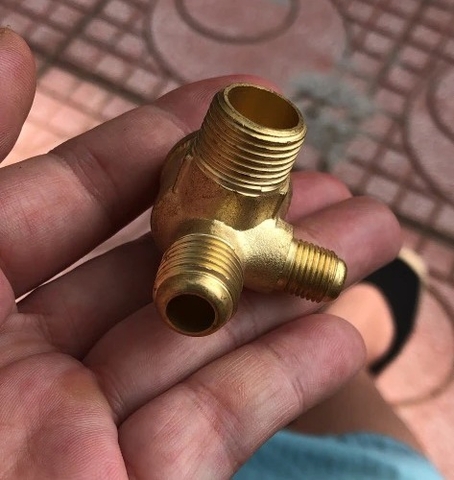 Ba chạc 1 chiều máy nén khí ren ngoai 10-15