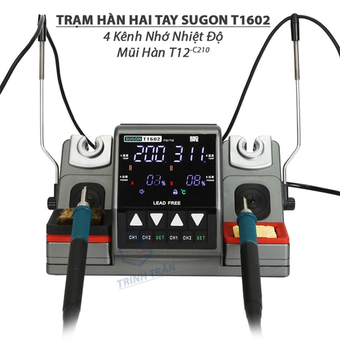 Trạm hàn thiếc SUGON T1602 Máy 150W