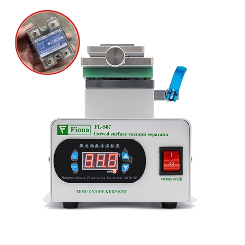 Fiona FL-S07 Bàn nhiệt máy tách kính nguyên cây, khung xoay 360