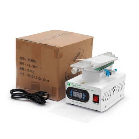 Fiona FL-S07 Bàn nhiệt máy tách kính nguyên cây, khung xoay 360