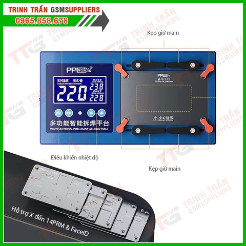 Bộ gia nhiệt tách Main làm FaceID PPD