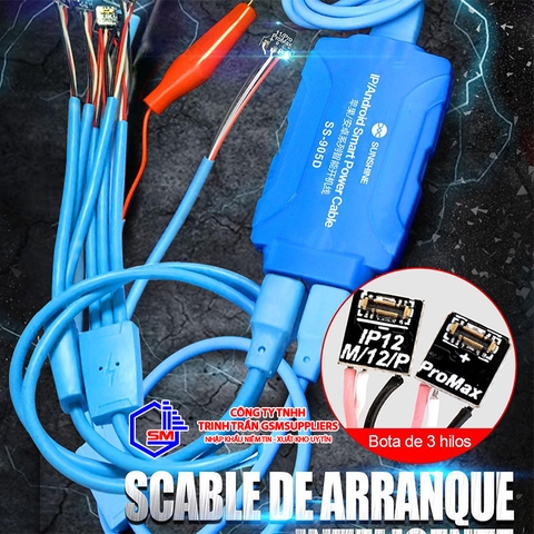 Dây kẹp cấp nguồn iOS và Android SUNSHINE SS-905D