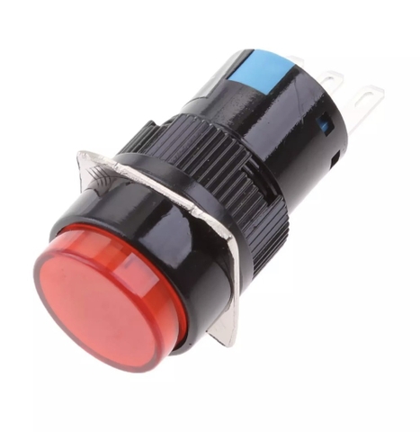 Công tắc phi 16 nhấn giữ có đèn