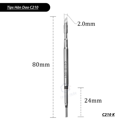 Tips hàn C210 Mũi tiêu chuẩn JBC
