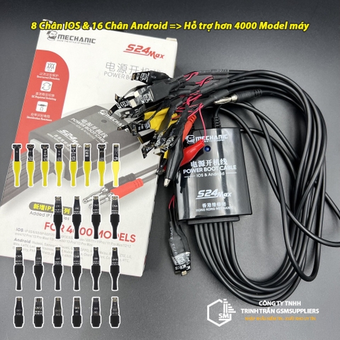 Dây kẹp cấp nguồn iOS và Android MECHANIC S24MAX