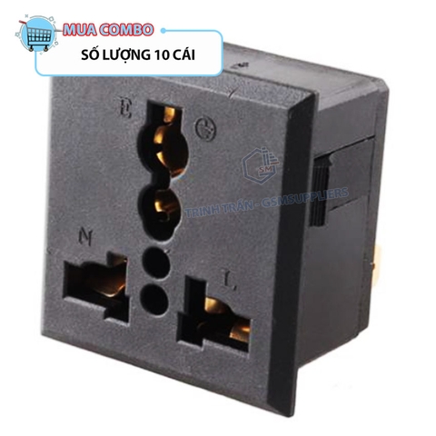 Ổ cắm vuông 3P đa năng cắm nguồn AC xoay chiều