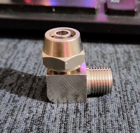 Góc nối bóp ống INOX 1 đầu ren ngoài