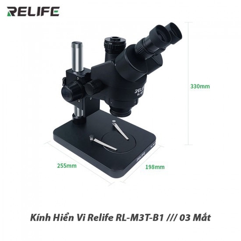 Kính hiển vi RELIFE RL-M3T-B1 ( 3 Mắt Có LED )