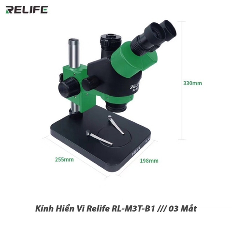 Kính hiển vi RELIFE RL-M3T-B1 ( 3 Mắt Có LED )