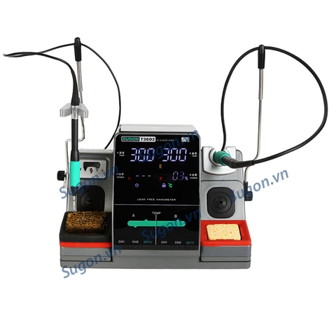 Trạm hàn thiếc hai tay SUGON T3602 Tips JBC