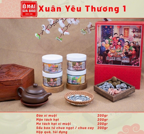 SET QUÀ XUÂN YÊU THƯƠNG 1 - Ô MAI GIA BẢO - MÓN QUÀ TẾT Ý NGHĨA ĐẾN GIA ĐÌNH BẠN BÈ