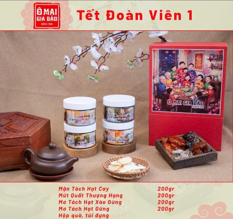 SET QUÀ TẾT ĐOÀN VIÊN 1 - Ô MAI GIA BẢO - SET QUÀ TẾT Ý NGHĨA CHO NGƯỜI THÂN