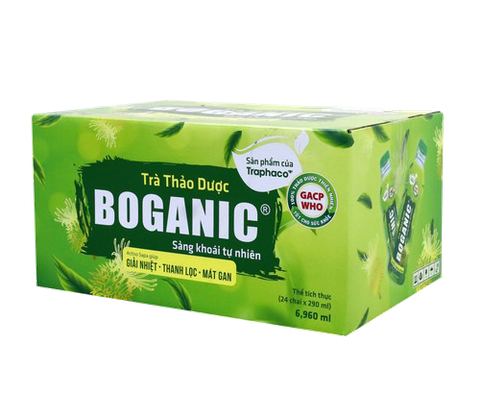 Trà thảo dược Boganic Traphaco hỗ trợ giải nhiệt, thanh lọc, mát gan (290ml)