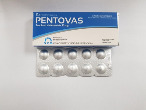 Thuốc Pentovas S.P.M điều trị viêm gan siêu vi B mãn tính (3 vỉ x 10 viên)