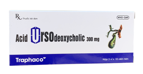 Acid Ursodeoxycholic 300mg Traphaco hộp *3 vỉ*10 viên