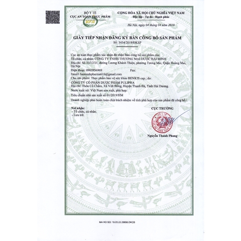 benkis cap hộp 6 vỉ x10 viên